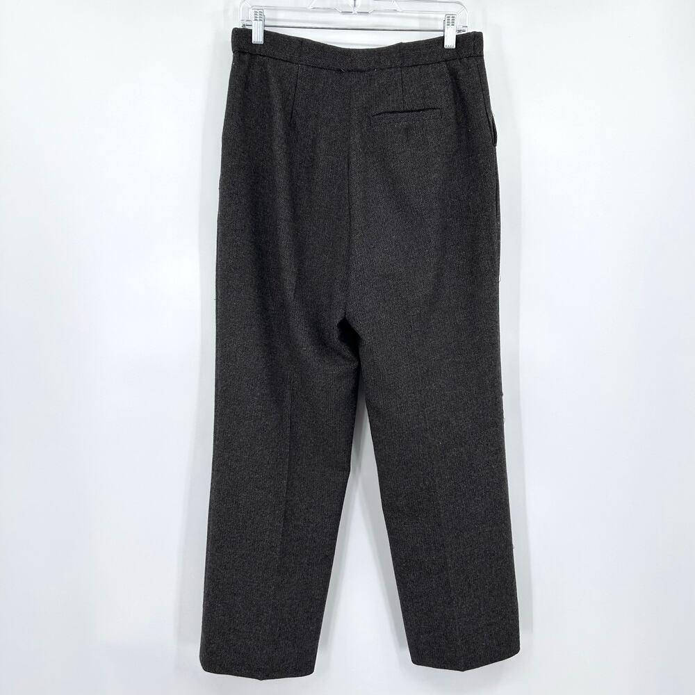 Orvis Wool Pleated Dress Pants Trousers Fully Lined Slacks Brown Womens Size 10 - Picture 9 of 10